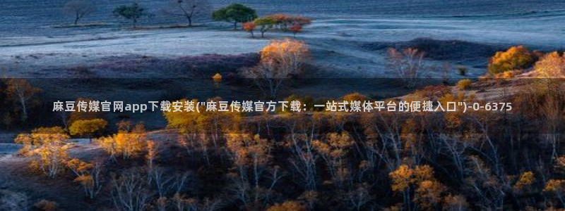 麻豆床传媒官网免费入口：麻豆传媒官网app下载安装(\